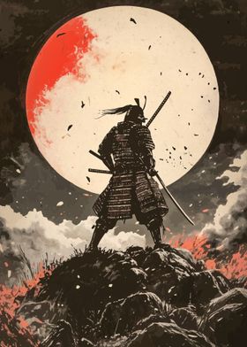 Samurai Under Blood Moon