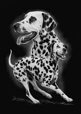 Dalmatian Dog Sketch