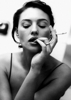 Woman Smoking Cigarette