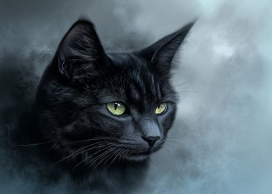 Black Cat Portrait