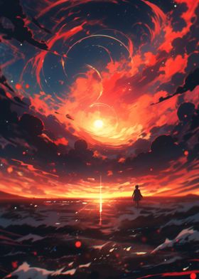 Sunset Fantasy Landscape