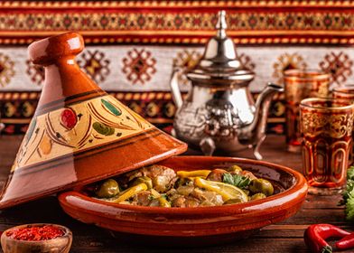 Moroccan Tagine with Olives