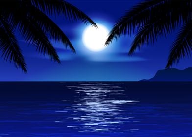 Tropical Night Scene