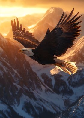 Bald Eagle Sunset