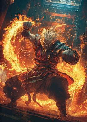 Wukong with Magic Fire