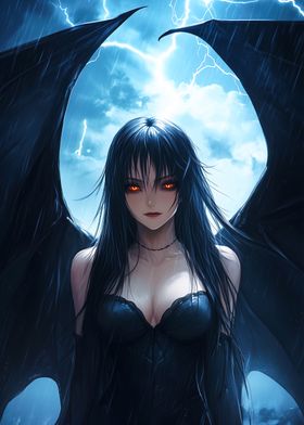 Gothic Anime Girl With Win