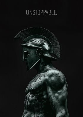 Spartan Warrior Motivational Text