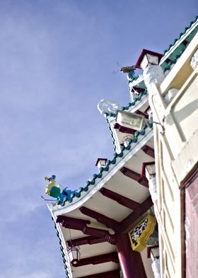 Chinese Temple Roof Detail