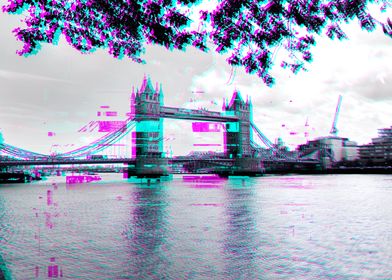 Tower Bridge Glitch Art