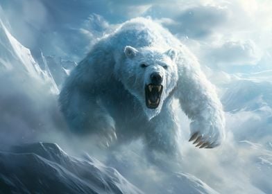 Scary Polar Bear