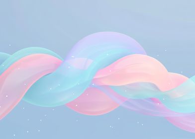 Abstract Pastel Waves