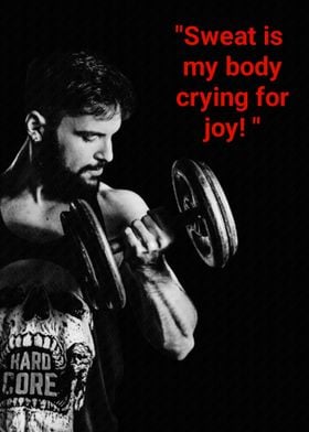 Sweat is Joy Workout Quote