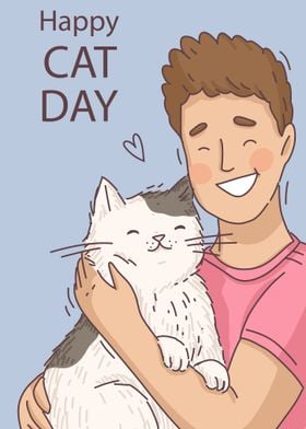 Happy Cat Day Card