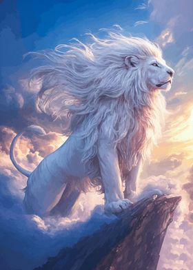 Majestic White Lion