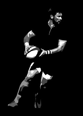 Rugby Player Silhouette