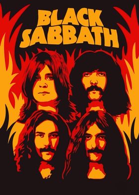 Black Sabbath Band Poster