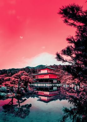 Golden Pavilion Reflection