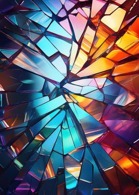 Shattered Glass Abstract