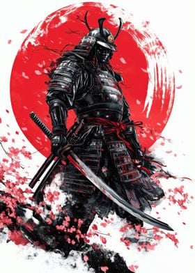 Cherry Samurai Warrior