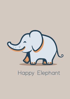 Cute Cartoon Elephant