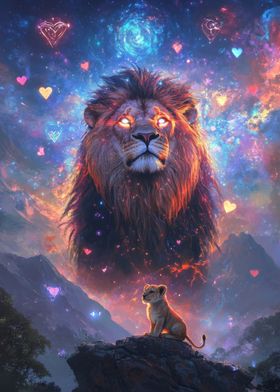 Lion King Cosmic Art