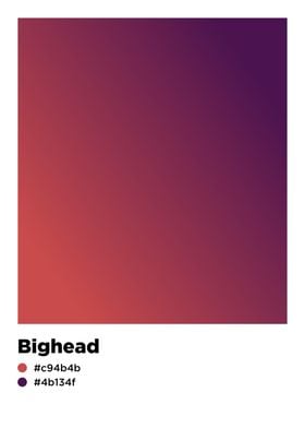 Gradient Background bighead color pantone