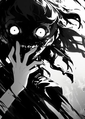 Anime Horror Illustration