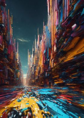 Abstract Cityscape