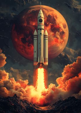 Rocket Launch to Mars