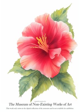 Hibiscus Watercolor Painting