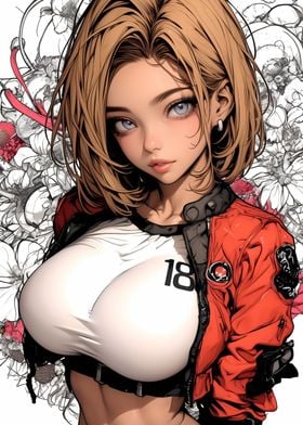 Anime Girl in Red Jacket