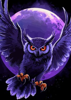 Purple Owl Moon