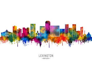 Lexington Skyline Watercolor