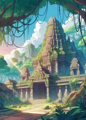 Ancient Temple in Jungle