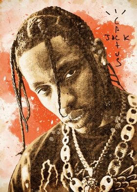 Travis Scott drawing Portrait