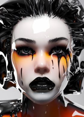 Black Liquid Portrait