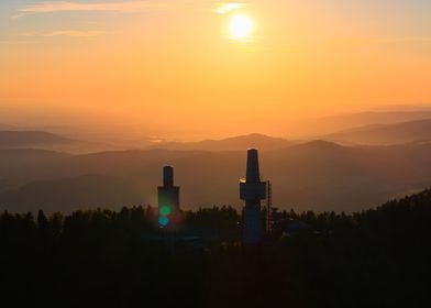 Sunrise Over Mountain Towers