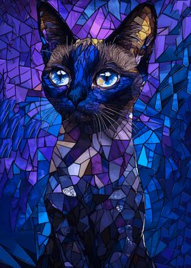 Stained Glass Cat