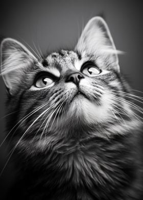 Lifelike Tabby Cat Portrait