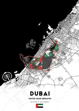 Dubai City Map