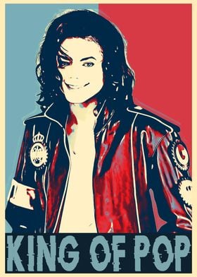 Michael Jackson King of Pop Poster