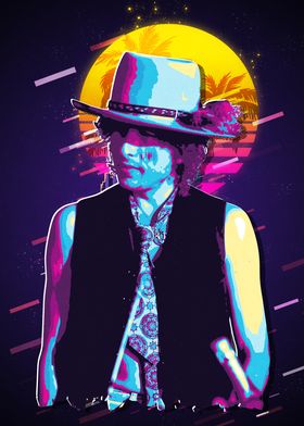 Bob Dylan Retro Art