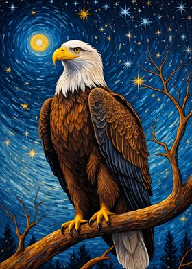 Eagle Starry Night