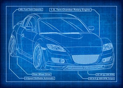 Mazda RX-8 Blueprint