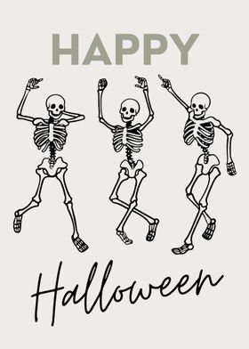 Dancing Skeletons Halloween