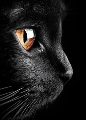 Black Cat Close-Up