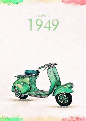 Vintage Vespa 125