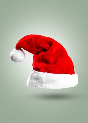 Floating Red Santa Hat