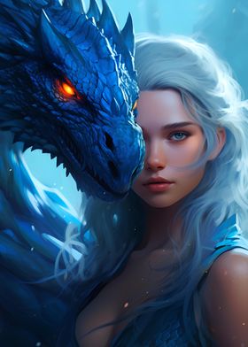 Dragon and Woman