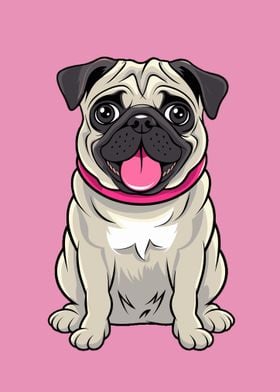 Cute Pug